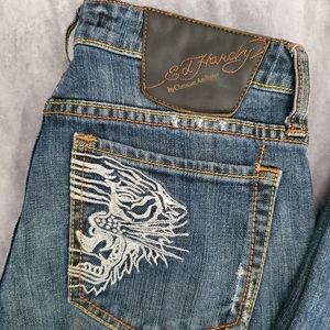 Ed Hardy by Christian Audigier Medium Wash Jeans
